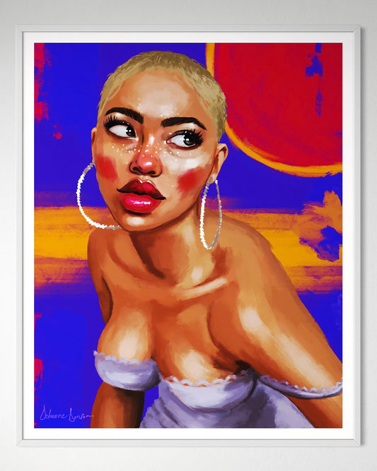 Side Eye Sorcery framed fine art print